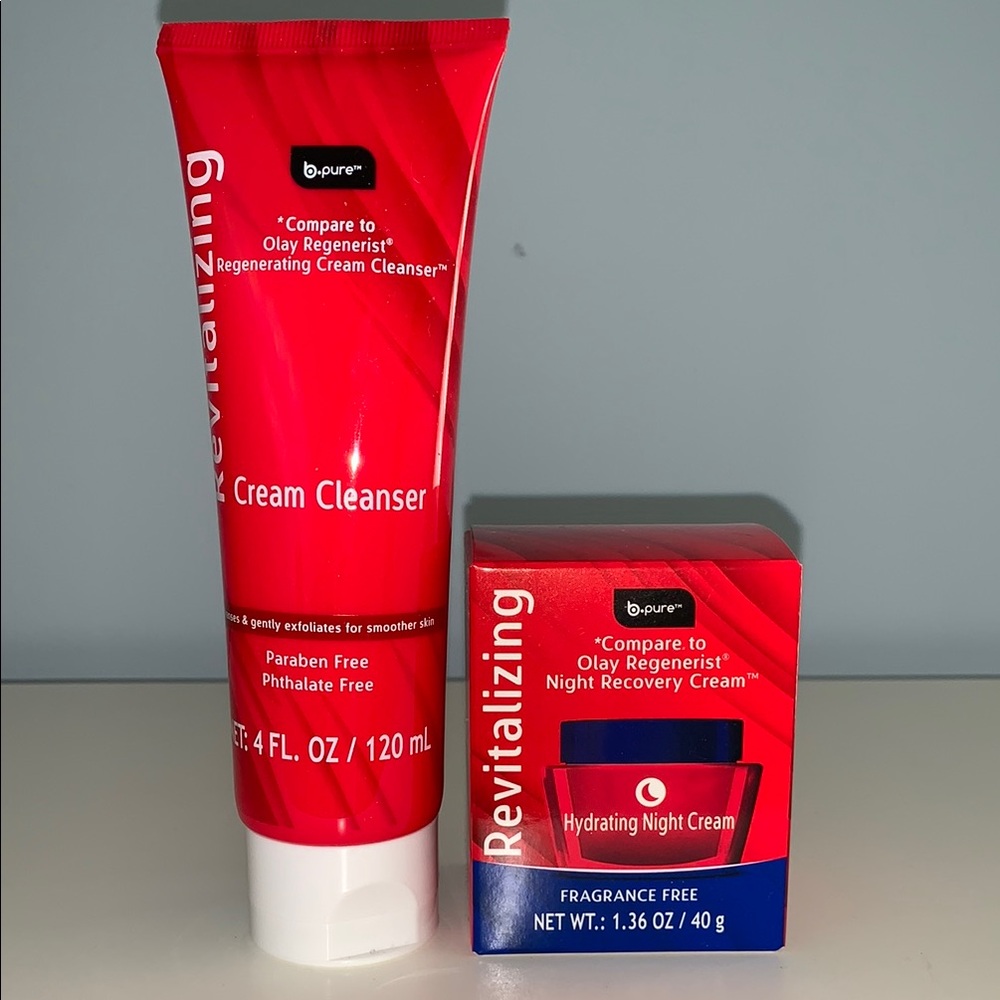 b-pure Revitalizing Cream Cleanser and Night Cream Set